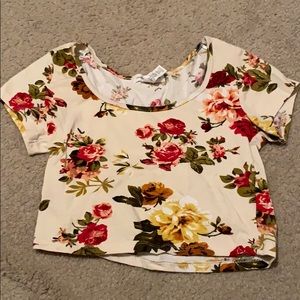 Floral crop top